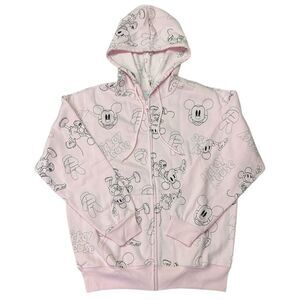 Women's Character Pockets Embroidered Zip Hoodie Jacket - Mickey Mouse